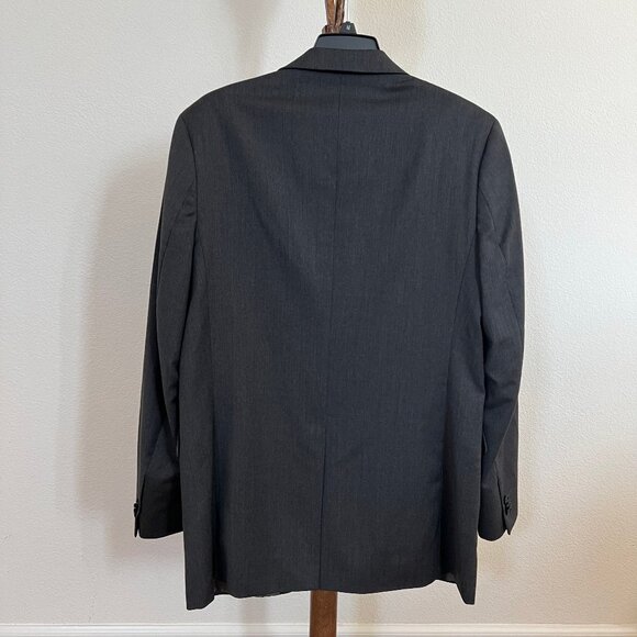 Banana Republic Men's Size 42L Dark Gray Modern-Fit 100% Wool Suit Jacket - Picture 5 of 15